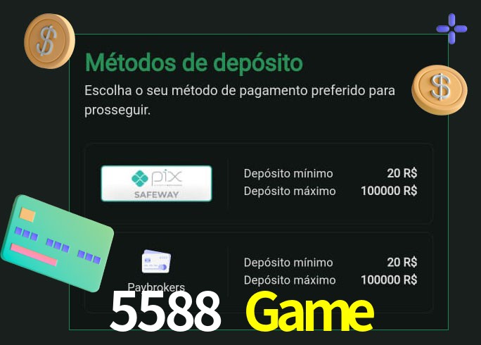 O cassino 5588 Game oferece uma grande variedade de métodos de pagamento
